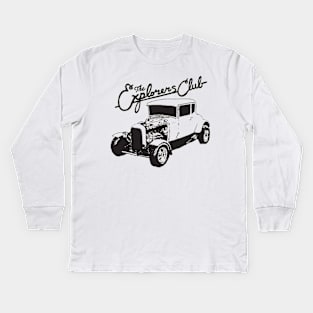 The Explorers Club Hot Rod Kids Long Sleeve T-Shirt